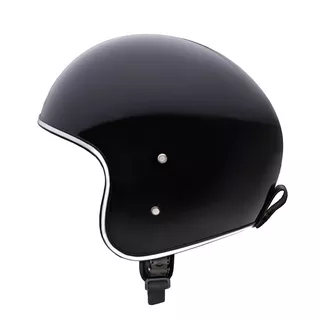 Kask motocyklowy W-TEC Angeric Gloss Black z goglami Steamrust