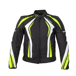 Men’s Motorcycle Jacket W-TEC Chagalero - Black-Yellow-White