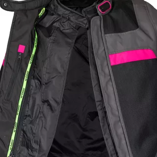 Women’s Summer Motorcycle Jacket W-TEC Monaca - Black Mesh-Pink