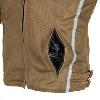 Moto bunda W-TEC Bellvitage Brown Chameleon - hnědý chameleon