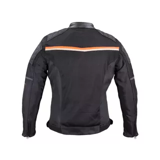 Letnia kurtka motocyklowa W-TEC 2Stripe - Czarno-pomarańczowo-beżowy