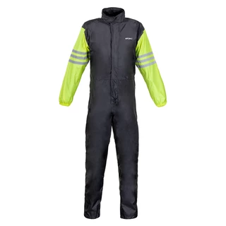 Motorcycle Rain Suit W-TEC Smedava - Black-Fluo