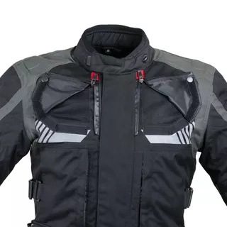 Touringová moto bunda W-TEC Excellenta Evo - Thunderstorm Gray, S