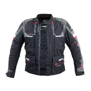 Touring Motorcycle Jacket W-TEC Excellenta Evo - Thunderstorm Gray