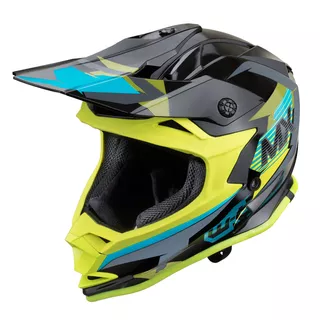 Motocross Helmet W-TEC V321 - Fluo Moonlight