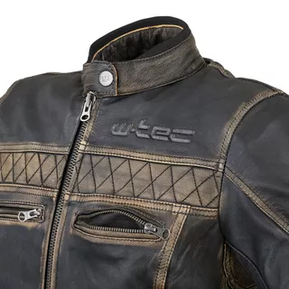 W-TEC Kusniqua Leder Motorradjacke