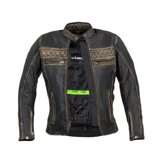 W-TEC Kusniqua Leder Motorradjacke