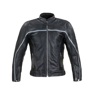 Leather Motorcycle Jacket W-TEC Mathal - Black