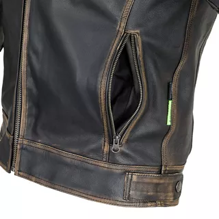 W-TEC Mungelli Leder Motorradjacke - 3XL