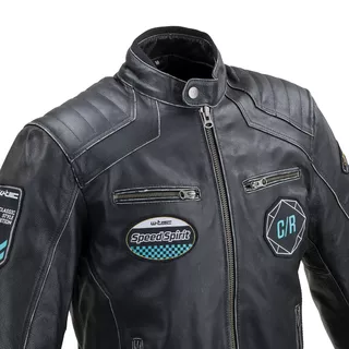 Leather Motorcycle Jacket W-TEC Losial - S