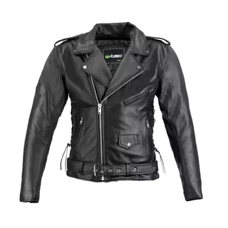 W-TEC Perfectis Leder Motorradjacke - schwarz