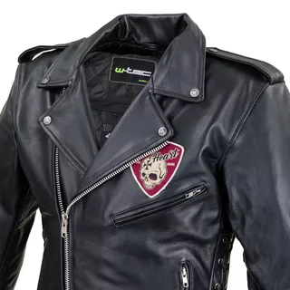 Leather Motorcycle Jacket W-TEC Black Heart Perfectis