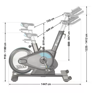 Indoor sobno kolo inSPORTline inCondi S800i - sestavljeno