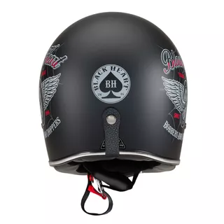 Motorcycle Helmet W-TEC Black Heart Retron - Angerwheel Silver