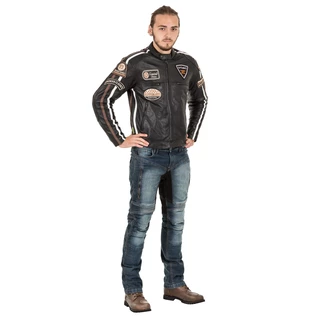 Men’s Leather Motorcycle Jacket W-TEC Sheawen - S