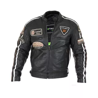 Men’s Leather Motorcycle Jacket W-TEC Sheawen - M