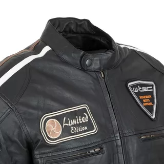 Pánská kožená moto bunda W-TEC Sheawen Black - 2.jakost