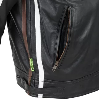 Pánska kožená moto bunda W-TEC Sheawen Black