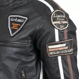 Men’s Leather Motorcycle Jacket W-TEC Sheawen - L