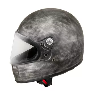 Motorcycle Helmet W-TEC Cruder Brindle - Striped Silver