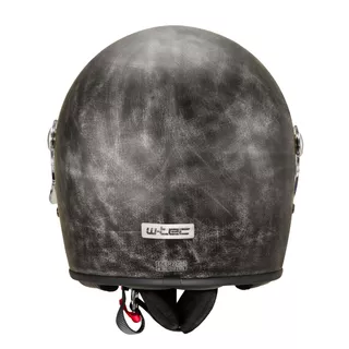 Motorcycle Helmet W-TEC Cruder Brindle - Striped Silver