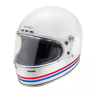 Motorcycle Helmet W-TEC Cruder Delacro - Blue-White-Red