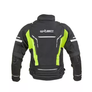 Férfi motoros kabát W-TEC Brandon - fekete-fluor sárga