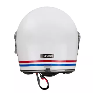 Motorcycle Helmet W-TEC Cruder Delacro - Blue-White-Red