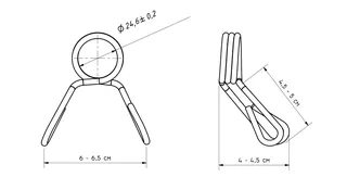 Rugós szorító 25 mm-es rúdhoz MA-Z005 Marbo Sport