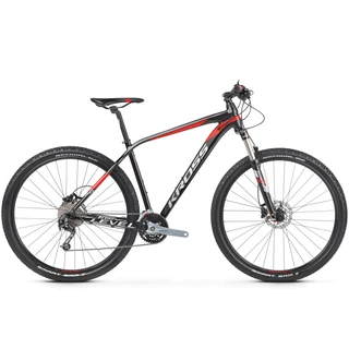 Horský bicykel Kross Level 5.0 27,5" - model 2020 - čierna/červená/strieborná