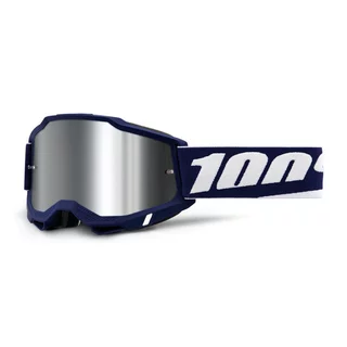 Motokrosové brýle 100% Accuri 2 Mirror - Mifflin tmavě modrá, zrcadlové plexi