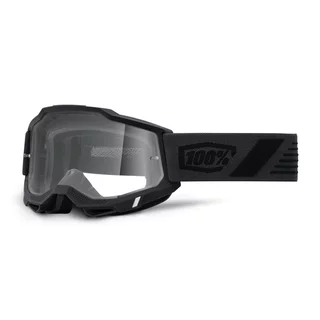 Motocross Goggles 100% Accuri 2 - Scranton Black, Clear Plexi