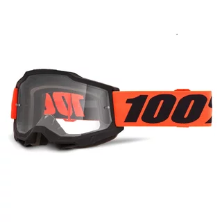 Motocross Goggles 100% Accuri 2 - Blue, Clear Plexi