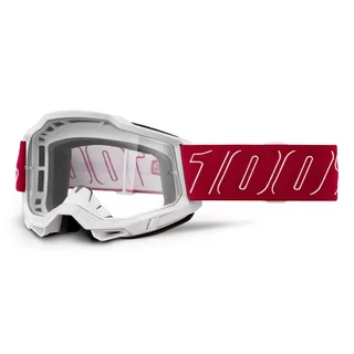 Motocross Goggles 100% Accuri 2 - Blue, Clear Plexi