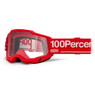 Motocross Goggles 100% Accuri 2 - Blue, Clear Plexi