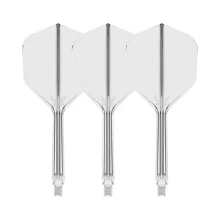 Dart Flights Target K-Flex No.6 In Between – 3-Pack - White - Clear