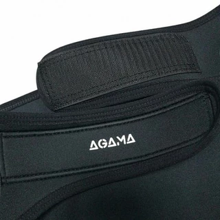Ľadvinový pás Agama Nylon X4 4mm - čierna