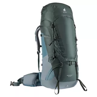 Túra hátizsák Deuter Aircontact 65 + 10 - borostyán-zöldeskék