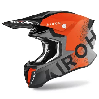 Motorkářská helma AIROH Twist 2.0 Bit oranžová matná