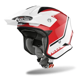 Helma na moto AIROH TRR-S Keen lesklá červená
