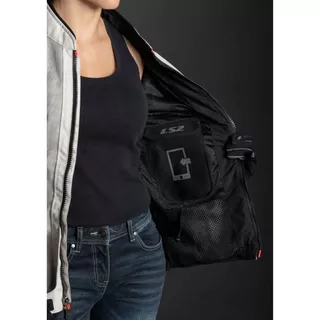 Sommer-Motorradjacke für Damen LS2 Alba Lady - schwarz