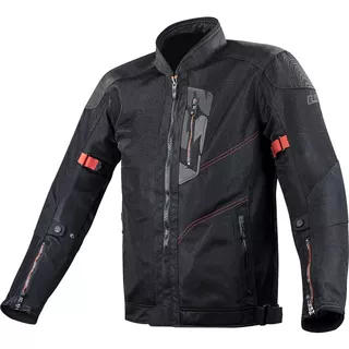 Sommer-Motorradjacke für Herren LS2 Alba Man - schwarz