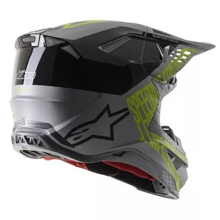 Moto prilba Alpinestars Supertech S-M8 Triple MIPS šedá/žltá fluo/čierna