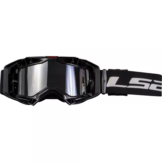 Motocrossbrille LS2 Aura Pro Schwarzes Iridiumglas