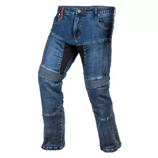 Herren-Motojeans Ayrton 505 Gewaschen - blau ausgewaschen