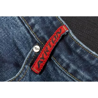 Herren-Motojeans Ayrton 505 Gewaschen - blau ausgewaschen