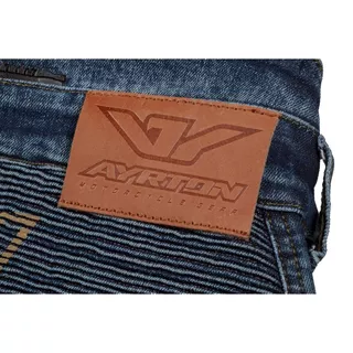 Herren-Motojeans Ayrton 505 Gewaschen - blau ausgewaschen