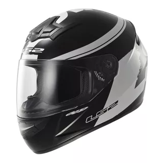 Moto přilba LS2 FF352 Rookie Fluo Black-White - černo-bílá