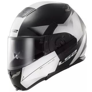 Motorradklapphelm LS2 Convert Hawk - Matt Schwarz-Weiss