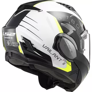 Překlopná moto přilba LS2 FF900 Valiant II Codex White Black P/J
